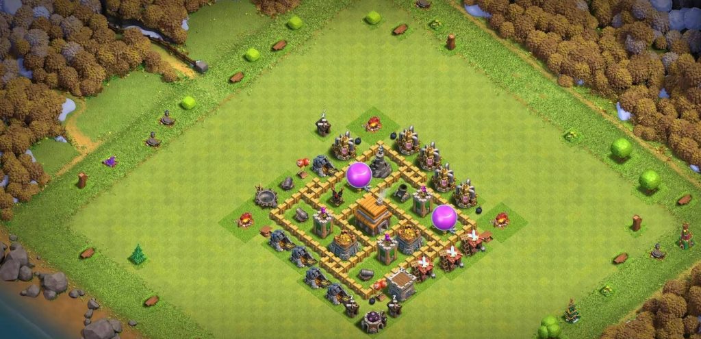 town hall 5 war layout with download link