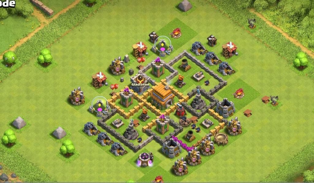 town hall 6 base layout and links war