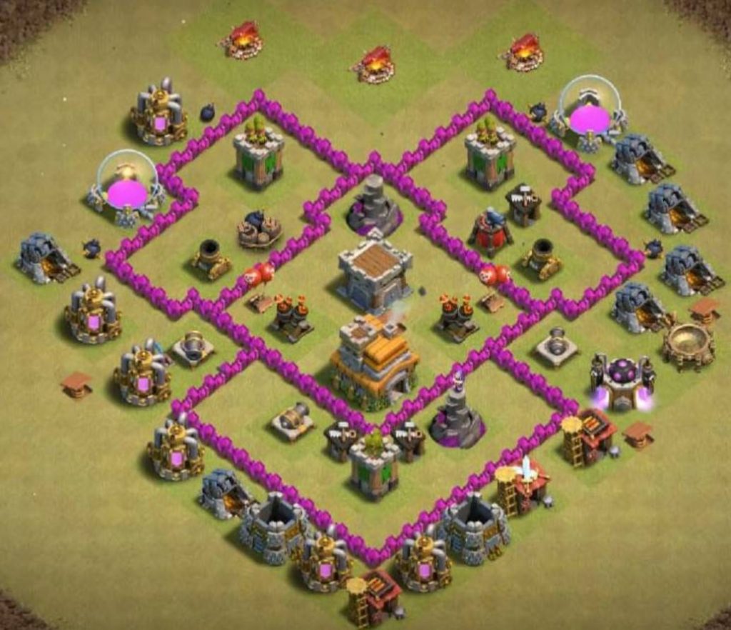 town hall 6 trophy base link anti everything