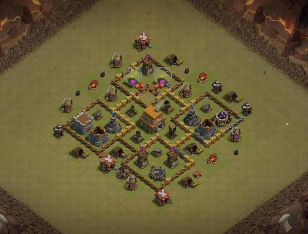 town hall 6 trophy layout with download link