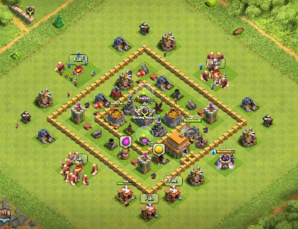 unbeatable th6 war base with link