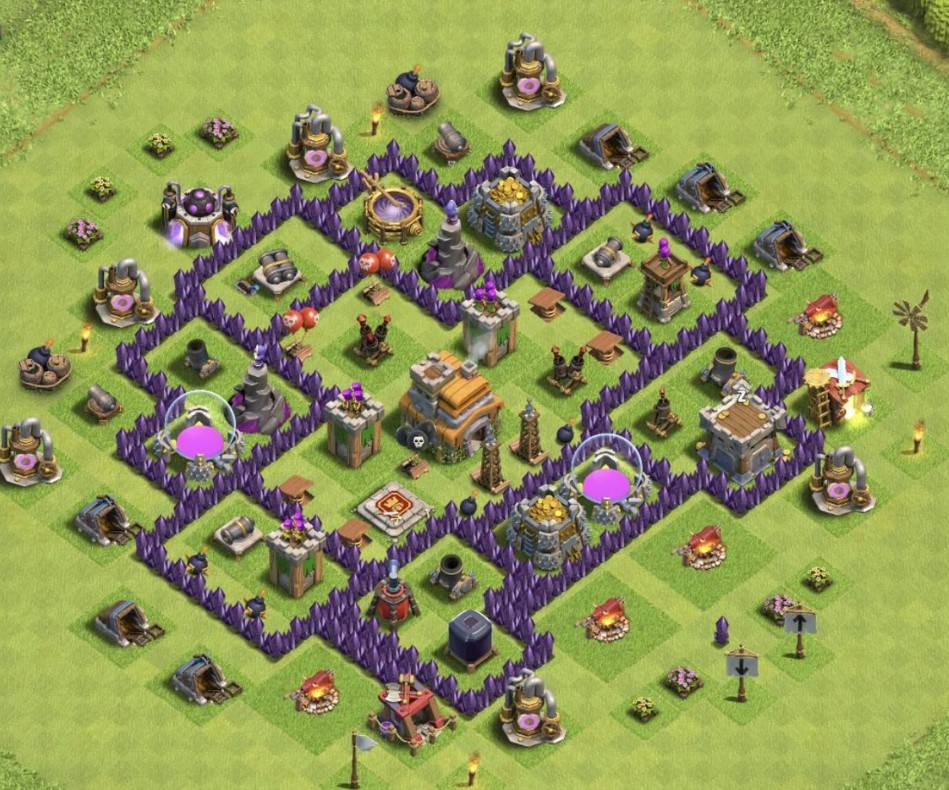 Clash of Clans th7 Trophy Base Layout Link