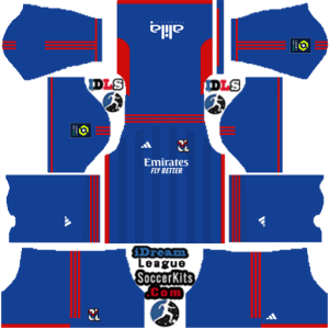 Olympique Lyon dls kit 2024 away