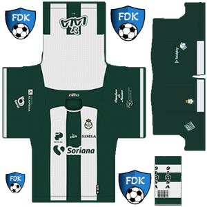 Santos Laguna PLS Kit 2025 Home(2)