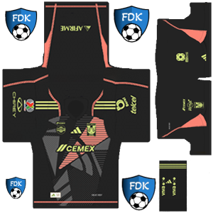 Tigres UANL PLS Kit 2025 GK Away