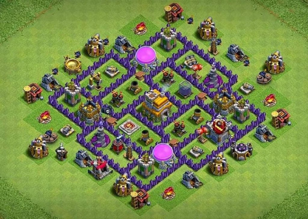 clash of clans anti everything trophy layout link level 7