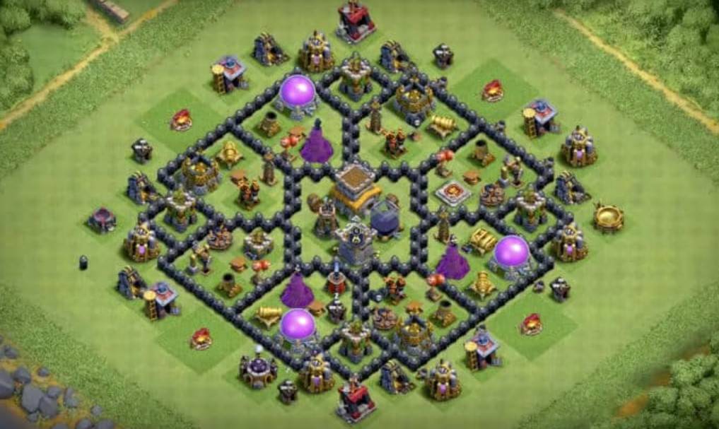 clash of clans level 8 loot protection base link