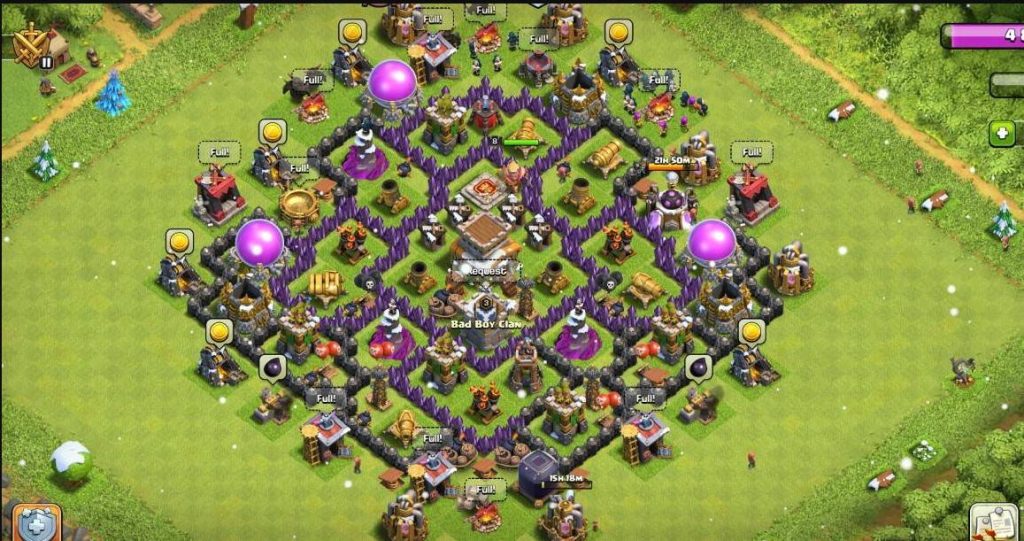 clash of clans th8 farming layout link