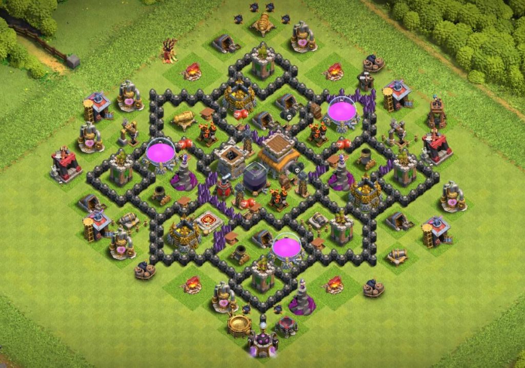 coc town hall 8 anti loot base