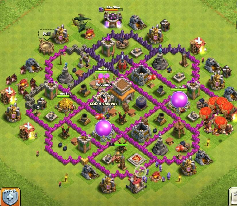 coc town hall 8 hybrid layout design link download
