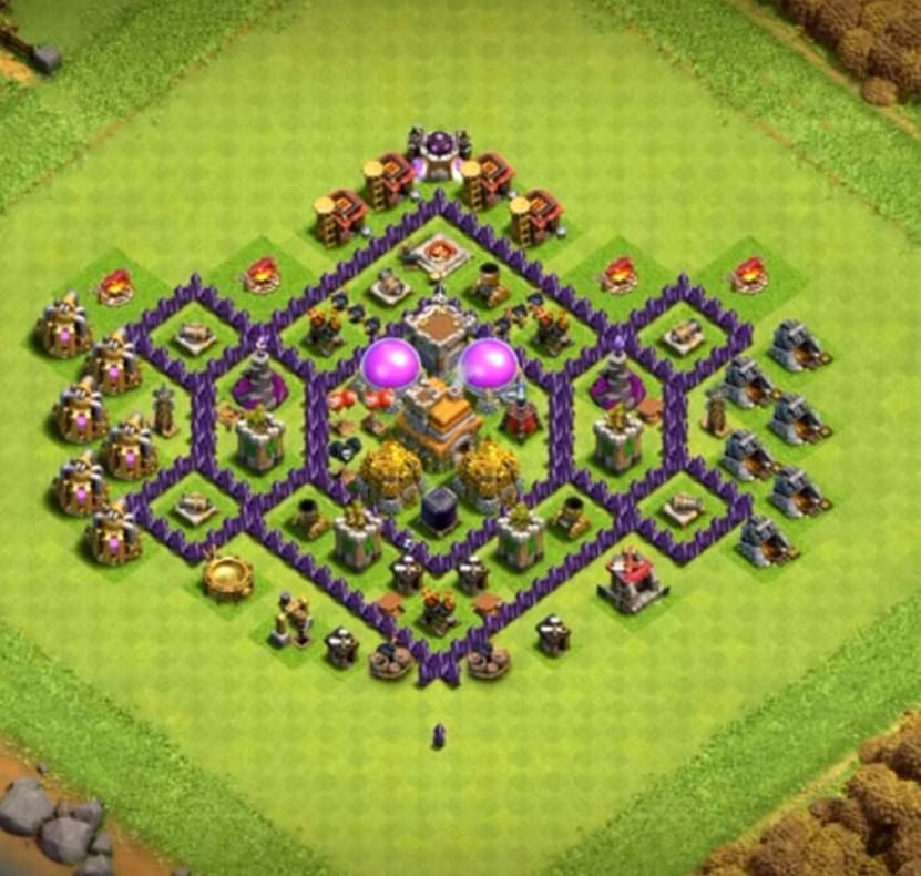 coc trophy town hall 7 base layout link