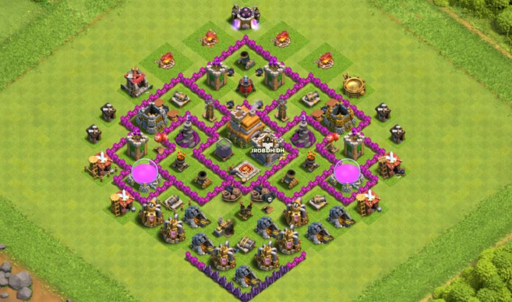 coc trophy town hall 7 defense base