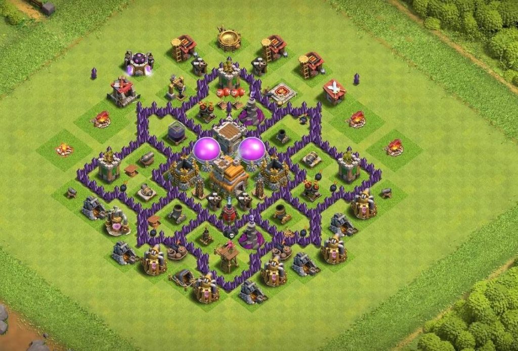exceptional town hall 7 trophy base anti 2 star