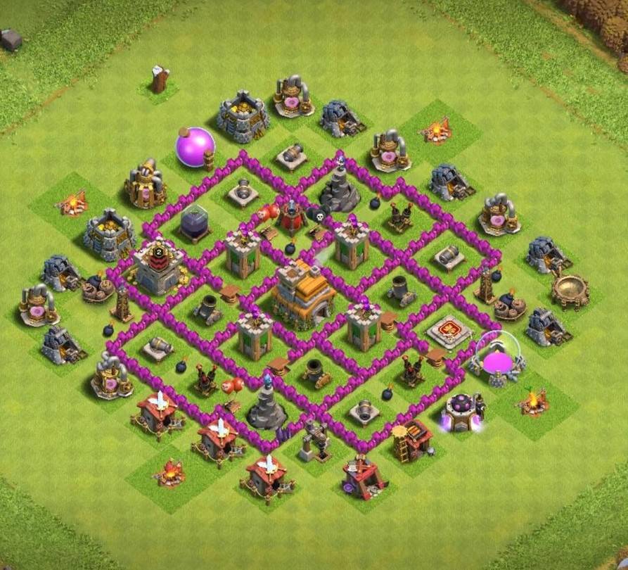 exceptional town hall 7 trophy layout link