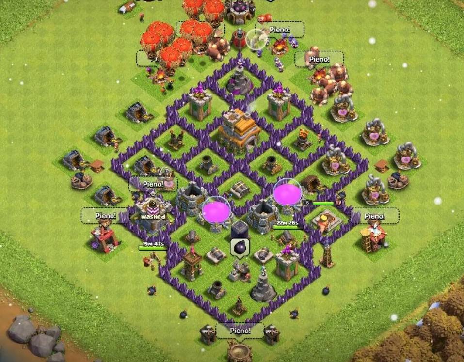 th7 trophy base anti 2 star with bomb tower