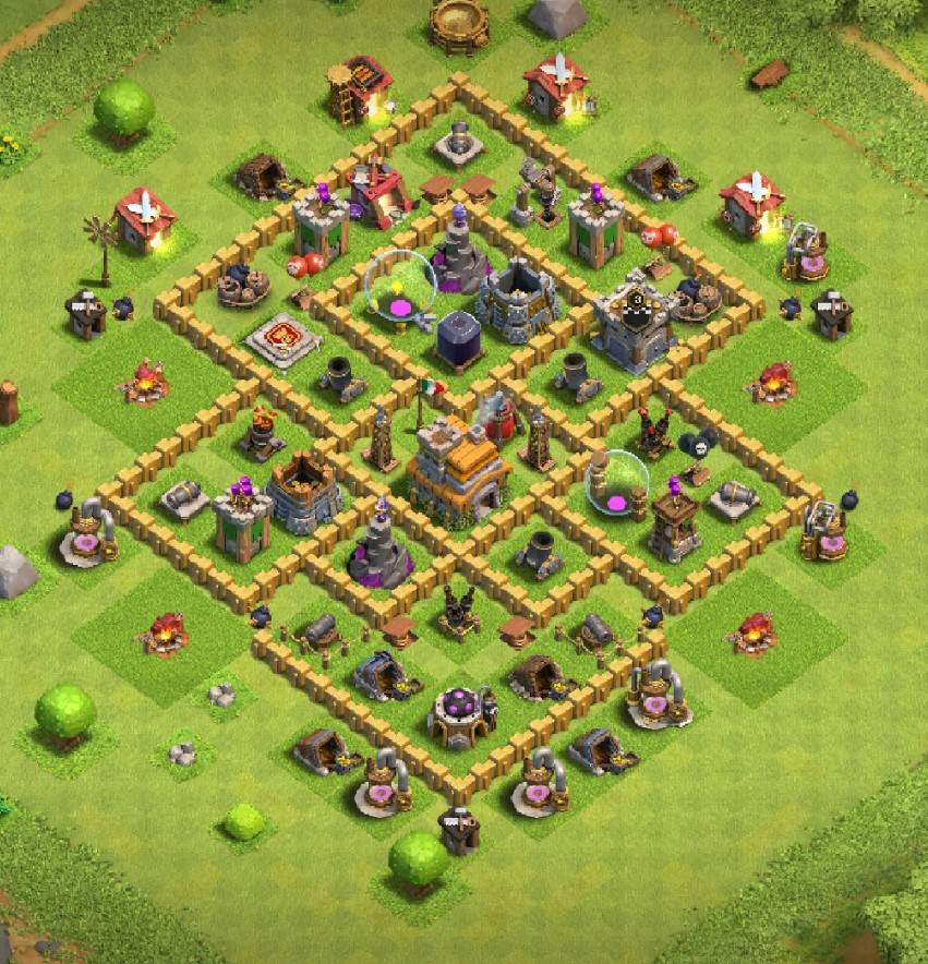 th7 trophy base clash of clans