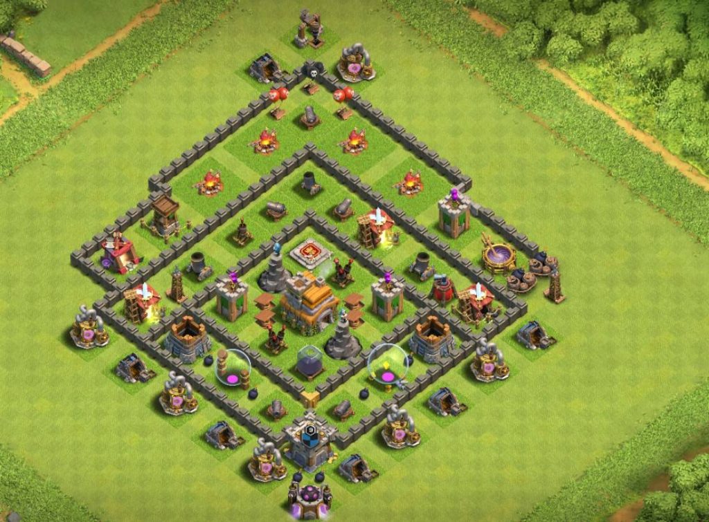 town hall 7 trophy base copy link