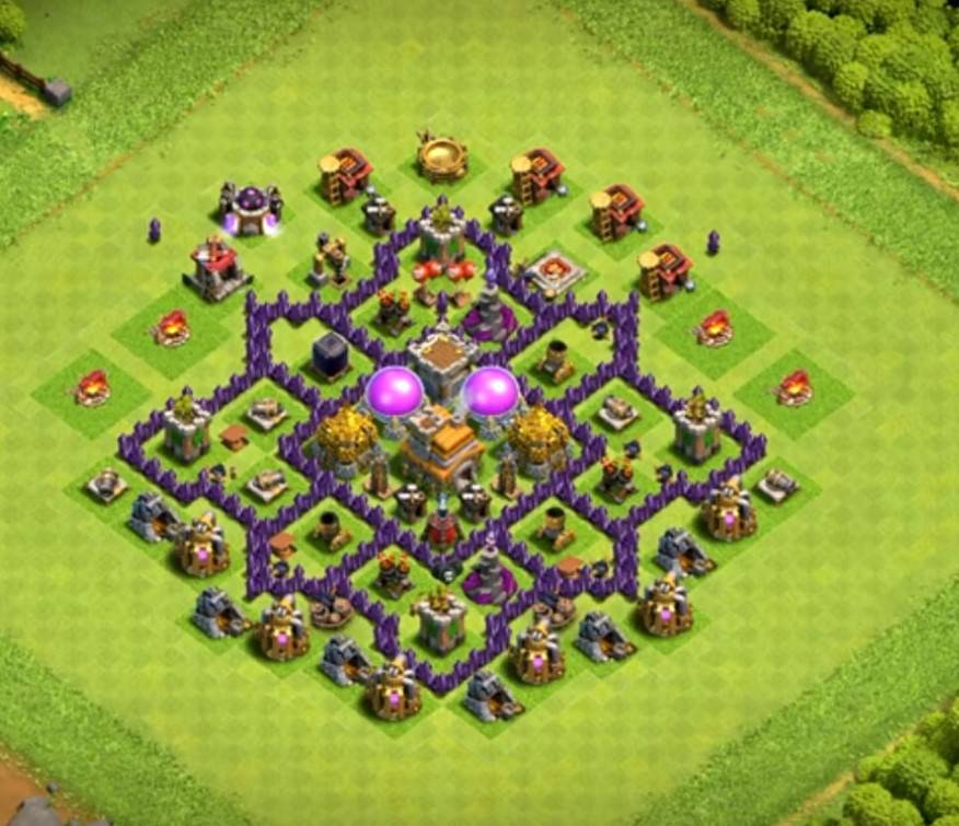 trophy pushing town hall 7 base copy