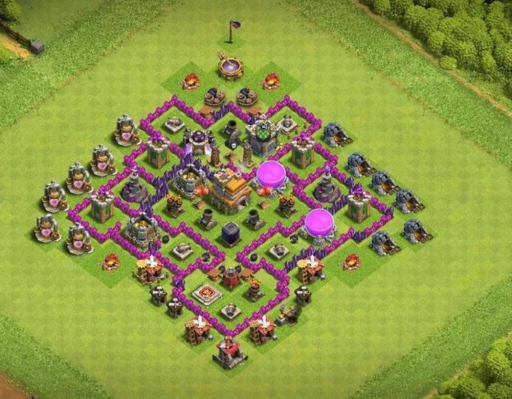 trophy pushing town hall 7 base with copy link