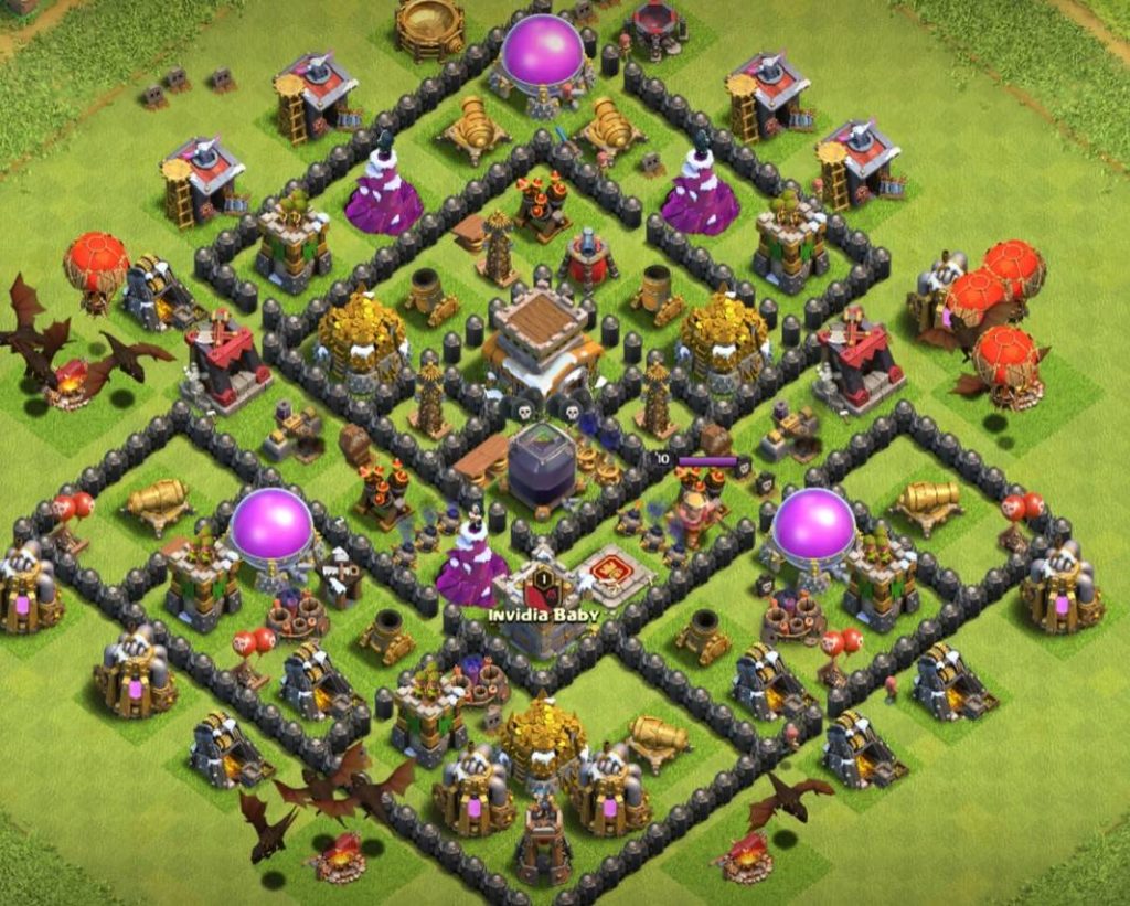 unbeatable th8 farming base with link