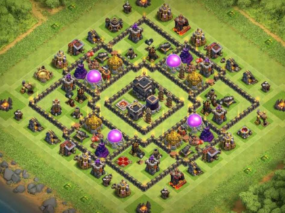 best th9 farming base for air attack