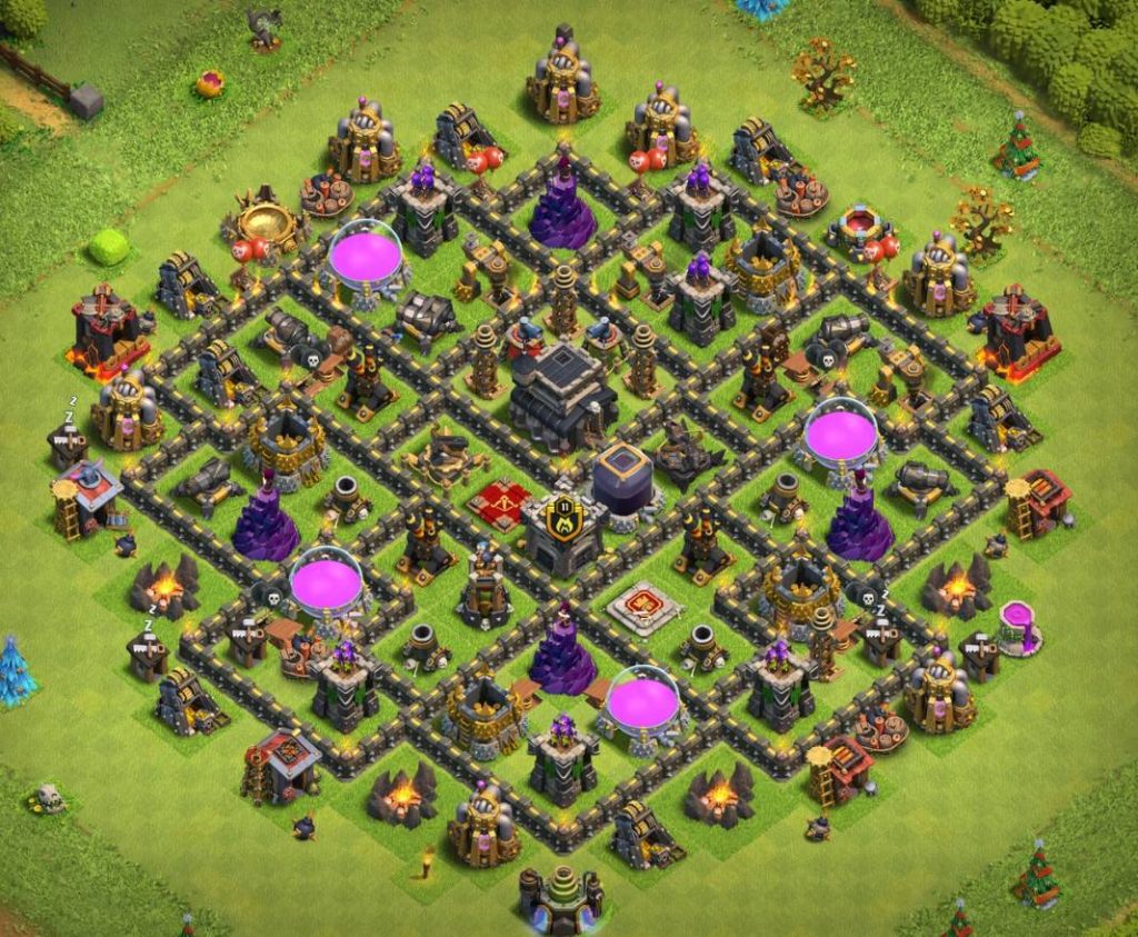 clash of clans farming th9 layout anti everything