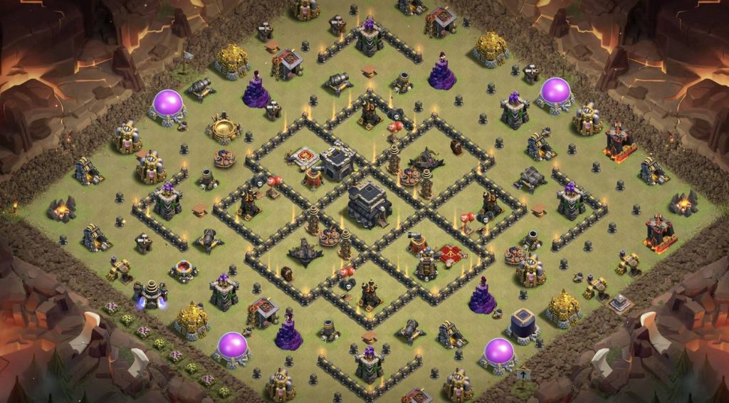 clash of clans town hall 9 trophy layout copy link