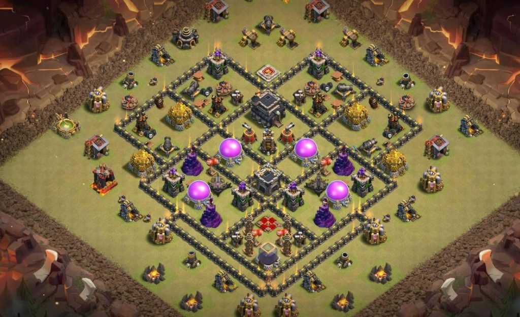 coc farming town hall 9 base link anti everything