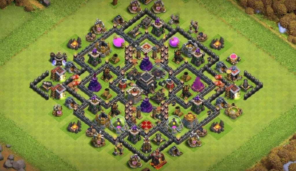coc farming town hall 9 best base link