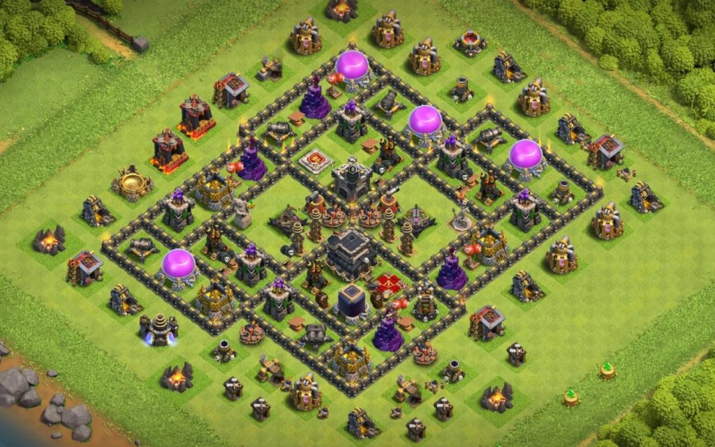 coc th9 base with link