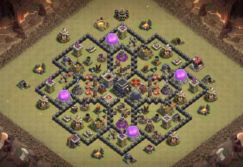 th9 trophy base anti air and ground