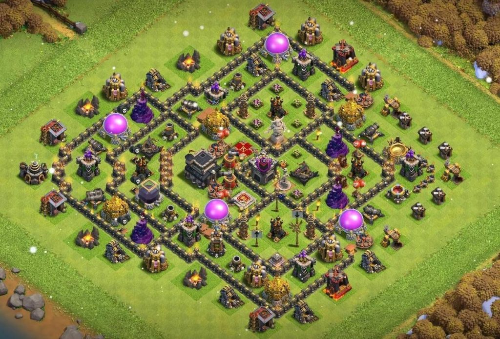 th9 trophy base clash of clans