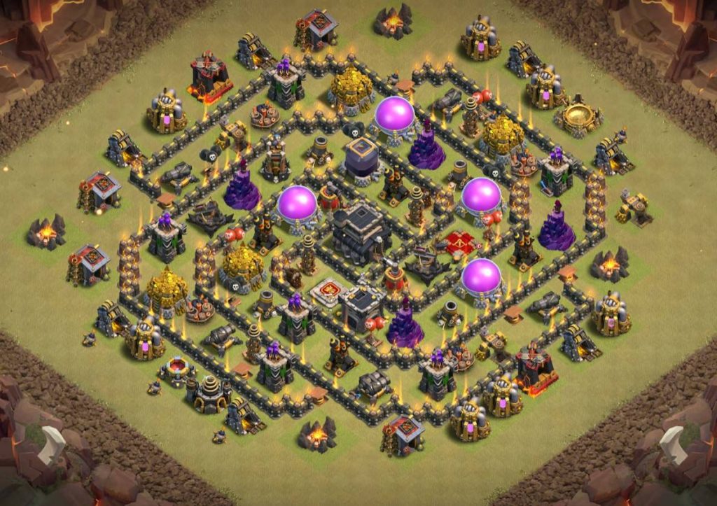 top town hall 9 farming village map link