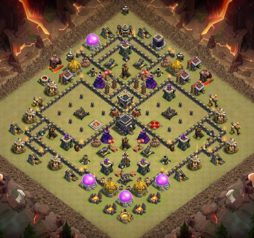 top town hall 9 trophy village map link