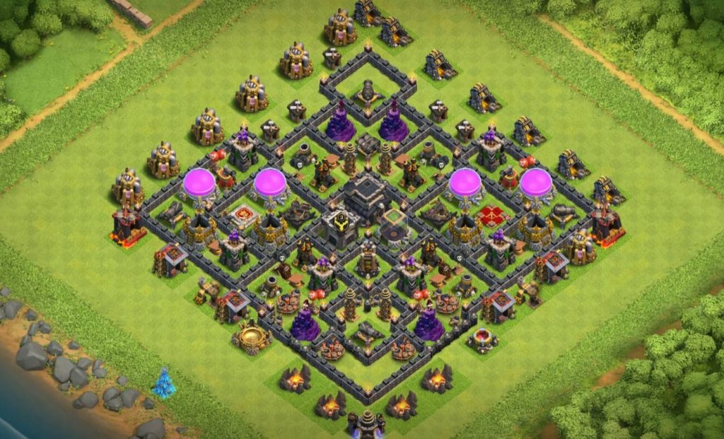 town hall 9 base clash of clans war