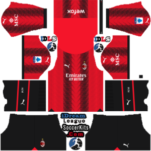 AC Milan dls kit 2024 home