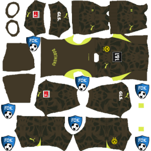 Borussia Dortmund kit dls 2025 gk away