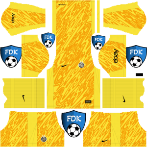 Inter Milan dls kit 2025 gk home