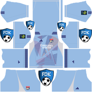Olympique Lyonnais dls kit 2025 gk third