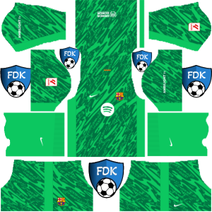 fc barcelona dls kit 2025 gk away