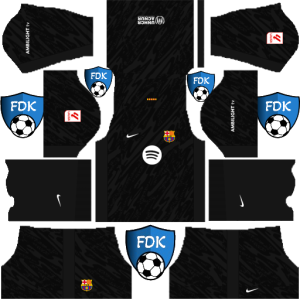 fc barcelona dls kit 2025 gk home