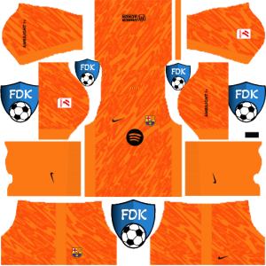 fc barcelona dls kit 2025 gk third