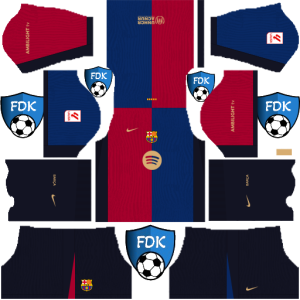 fc barcelona dls kit 2025 home
