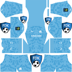 olympique marseille dls kit 2025 gk third