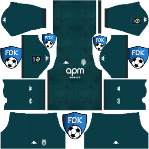 AS Monaco dls kit 2025 away