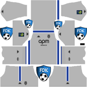 AS Monaco dls kit 2025 gk third