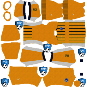 Brighton Hove Albion kit dls 25 away temp