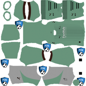 Derby County kit dls 2025 away temp