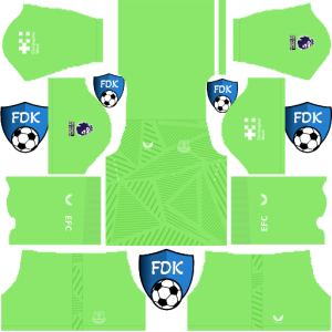 Everton FC dls kit 2025 gk home