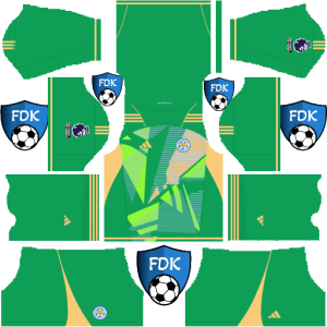 Leicester City dls kit 2025 gk home